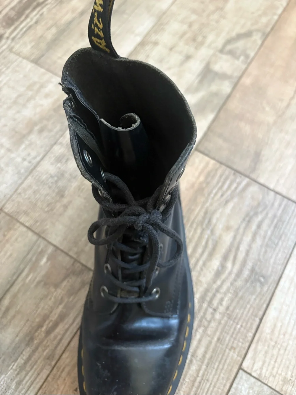 Dr. Martens LEFT shoe ONLY Black Jadon Platform Lace-Up Boot Sz 8 Men Sz 9 women